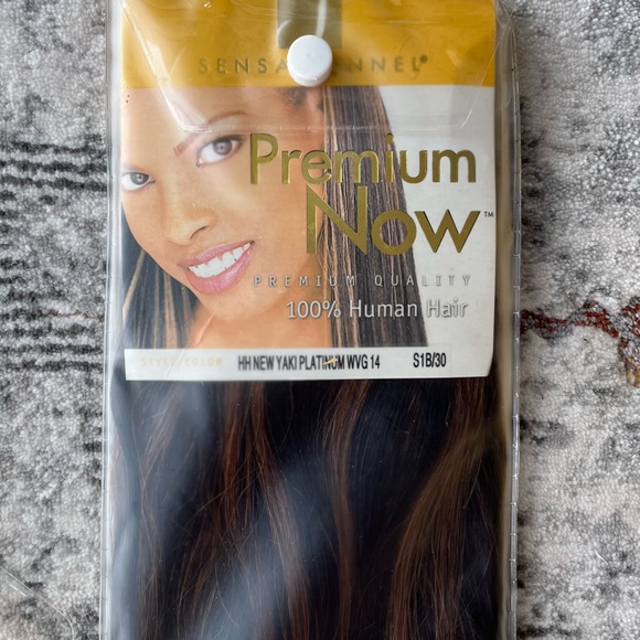 YAKI S1B/30, w/highlights, 14 inch 💯 real human hair extension weave - Picture 3 of 4